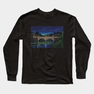 Nijubashi Bridge by Kawase Hasui Long Sleeve T-Shirt